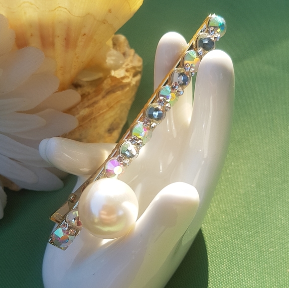 💇🏼‍♀️ Pearl & Gemstones Hair Clip - Picture 4 of 6